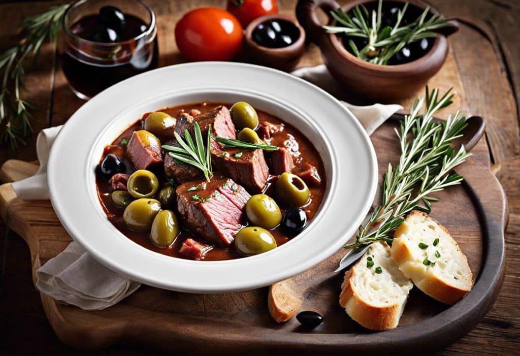 Recette traditionnelle de bœuf en daube aux olives : saveurs provençales garanties !