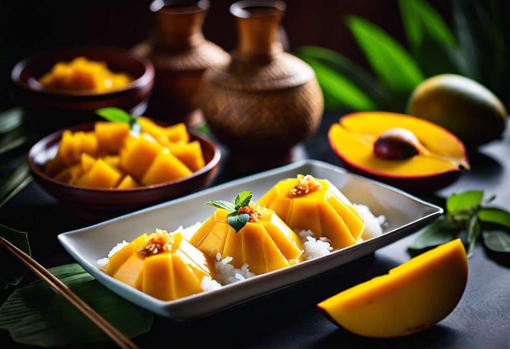 Riz gluant à la mangue : réussir le célèbre dessert thaïlandais chez soi
