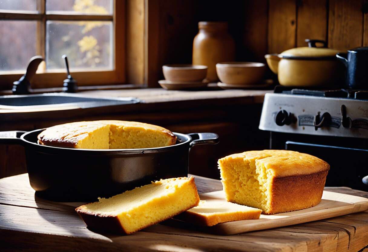 Cornbread authentique : le pain de maïs qui accompagne vos repas US